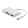 Monoprice USB-C VGA Multiport Adapter - White, With USB 3.0 Connectivity & Mirror Display Resolutions Up To 1080p @ 60hz - Select Series