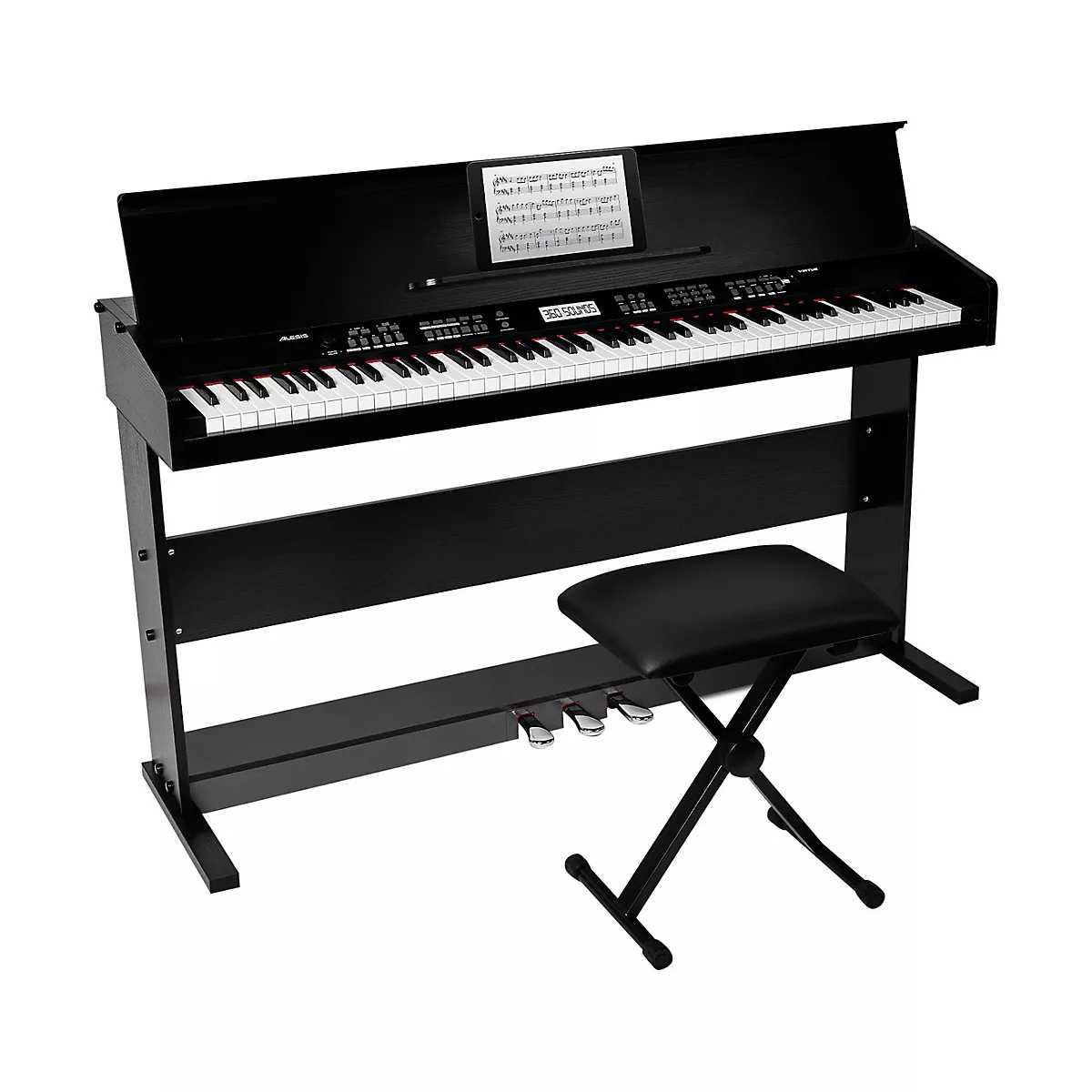 Alesis Virtue 88-Key Digital Piano with Stand and Adjustable Bench