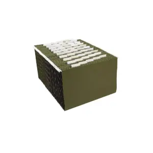 Staples Hanging File Folders 5 Tab Legal Size Standard Green 50/BX TR490853/490853