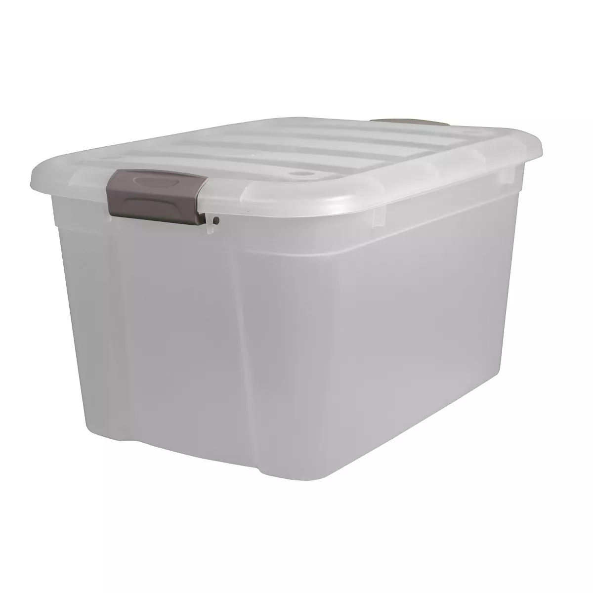 Home Logic 55qt Latching Storage Bin Clear