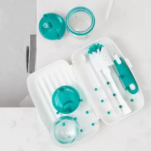OXO Tot On-The-Go Drying Rack with Bottle Brush - Teal