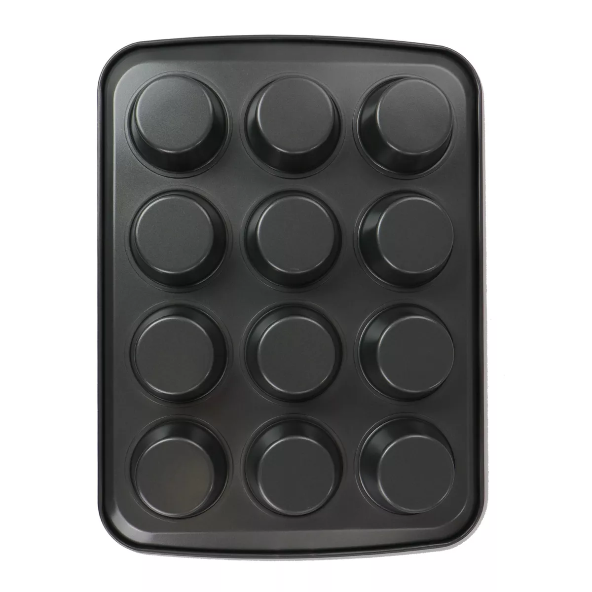 Gibson 12-Cup Baker's Friend nonstick Steel Muffin Pan