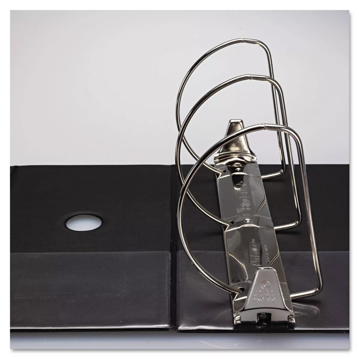 1250 Sheet 6" Clean Touch Antimicrobial Locking D-Ring Binder Black - Samsill