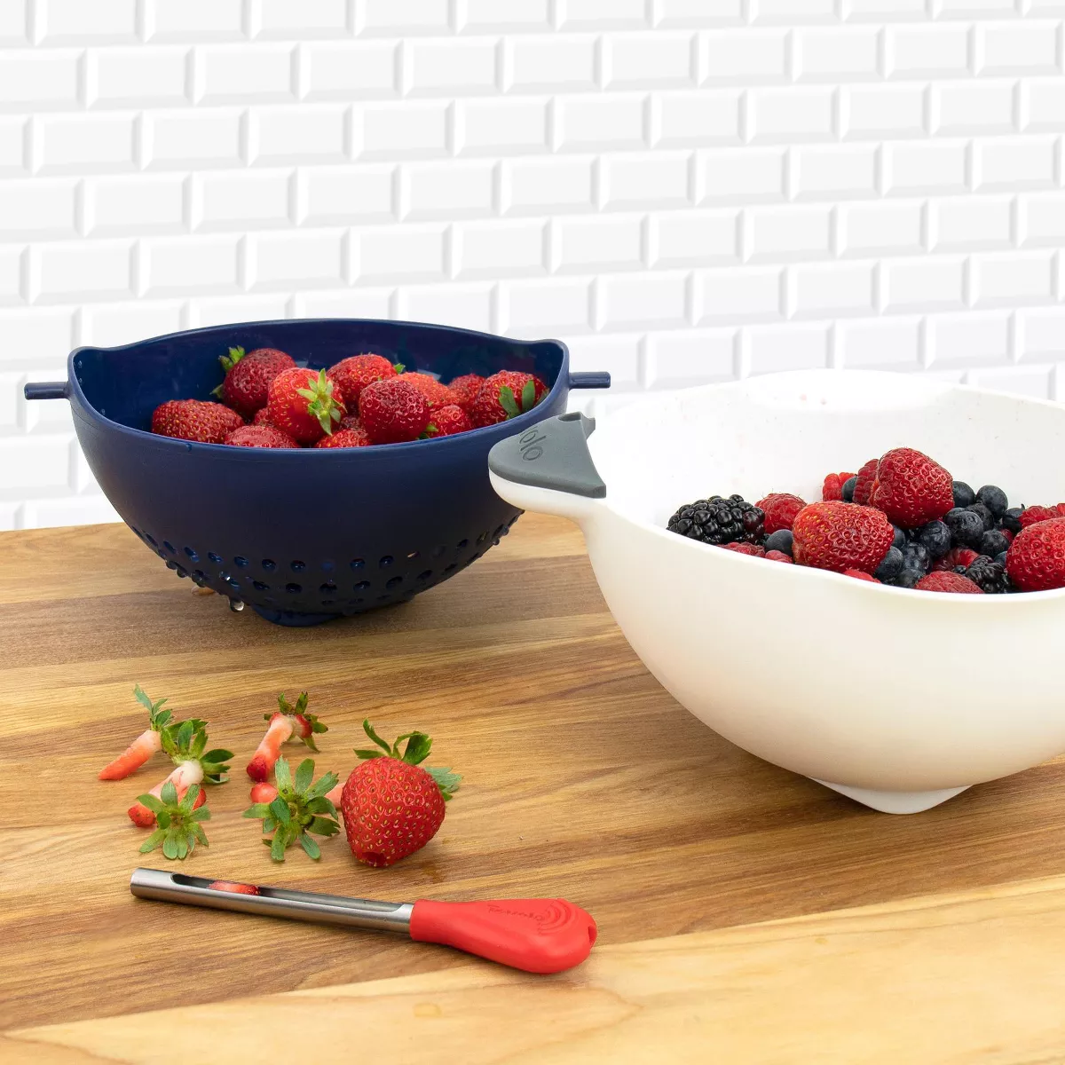 Tovolo Soak N' Strain Colander 1.5qt Deep Indigo