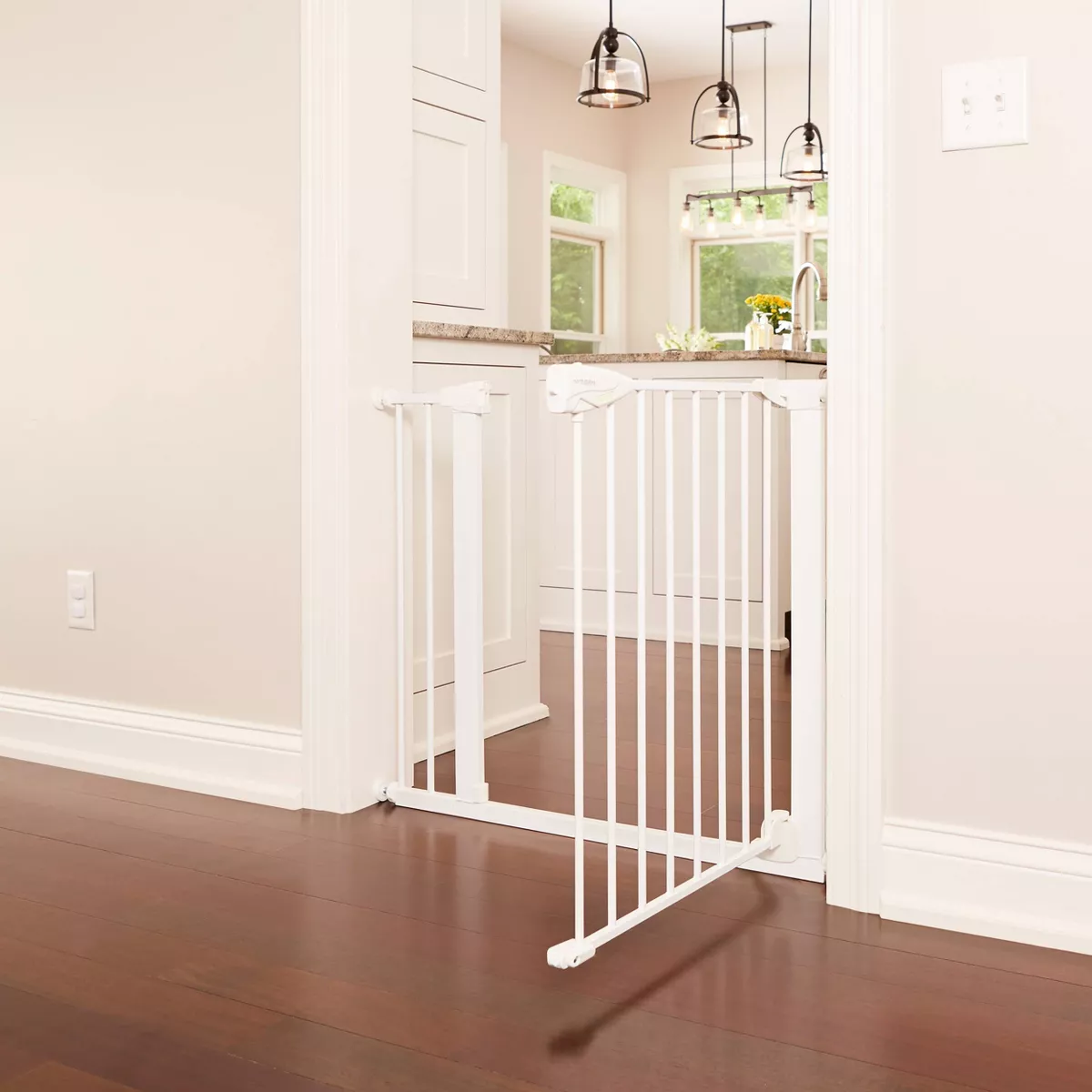 Toddleroo by North States Bright Choice Auto-Close Baby Gate - White - 29.75