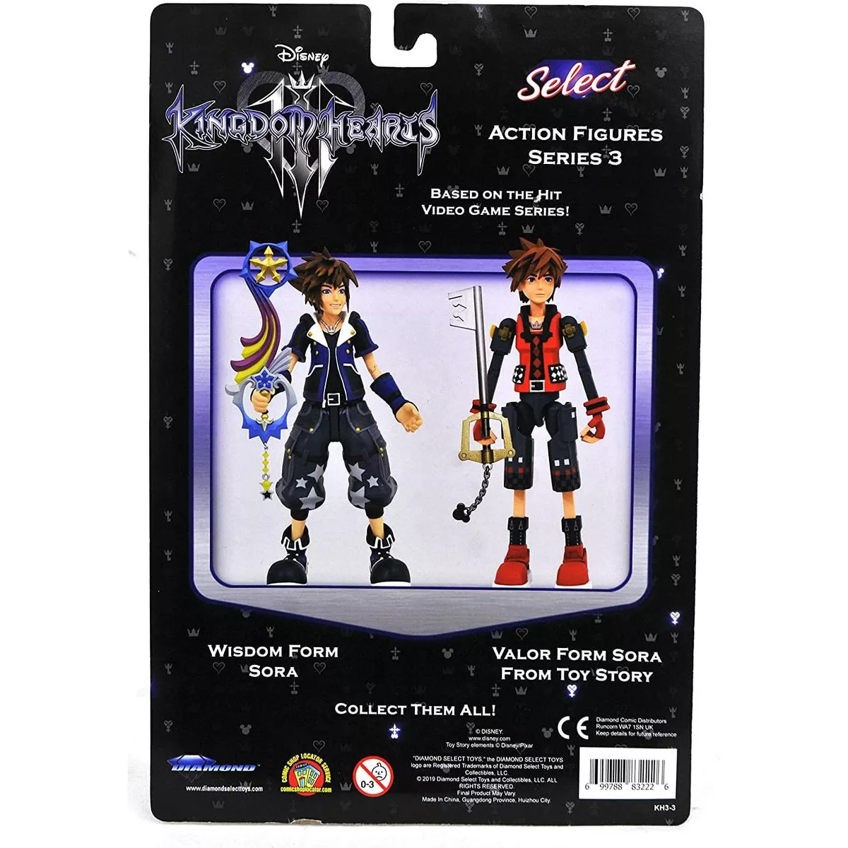 Diamond Select Kingdom Hearts 3 Select Action Figure | Valor Form Sora