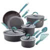 Rachael Ray Cucina 12 piece Hard Anodized Cookware Set - Blue