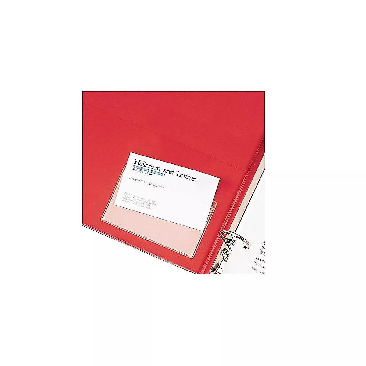 Cardinal Business Card Pockets Top Load 3-3/4
