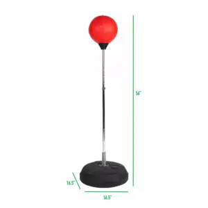 Mind Reader Freestanding Stainless Steel Boxing Ball