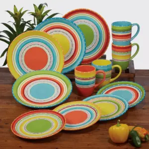 Certified International Mariachi Earthenware Dinner Plates (10.75