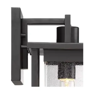 John Timberland Modern Outdoor Wall Light Fixture Painted Dark Gray 11