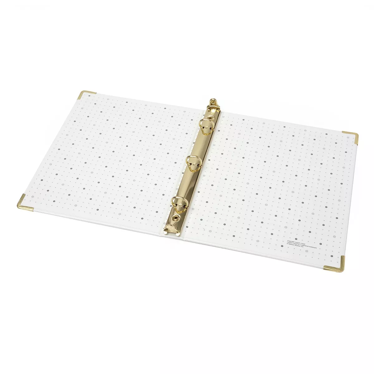 Russell+Hazel Mini 3 Ring Binder White