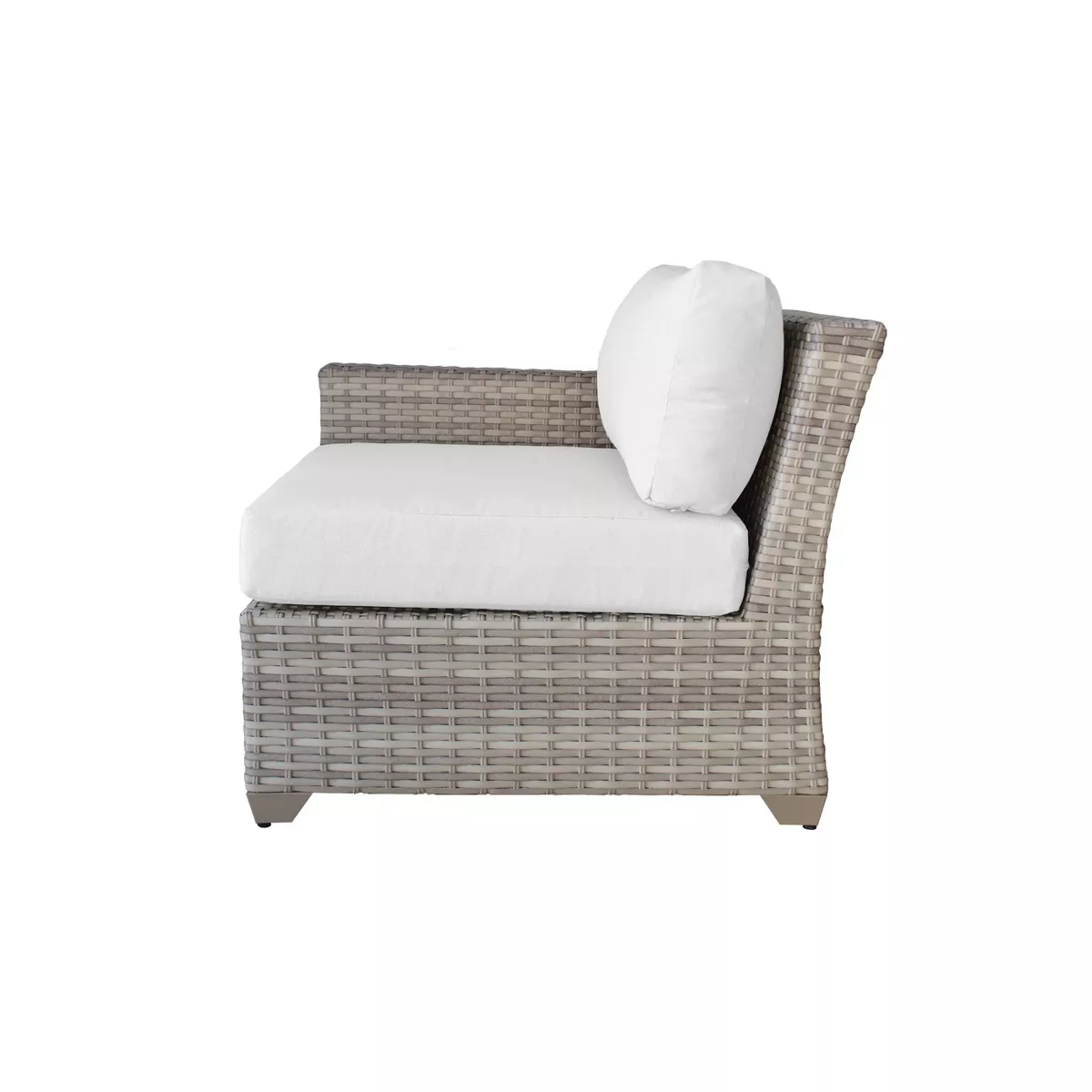 Fairmont 6pc Patio Seating Set with Cushions - White - TK Classics