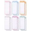 Juvale 12-Pack Magnetic Note Pads,Grocery & Shopping Notepad, To-do List, Memo, House Chores, 6 Colors, 60-Sheet per Pad, 3.5" x 9"
