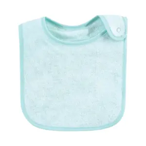 Hudson Baby Infant Boy Rayon from Bamboo Terry Bibs, Navy Teal, One Size