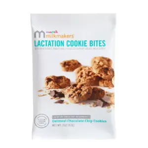 Munchkin Milkmakers Lactation Cookie Bites - Oatmeal Chocolate Chip - 10ct