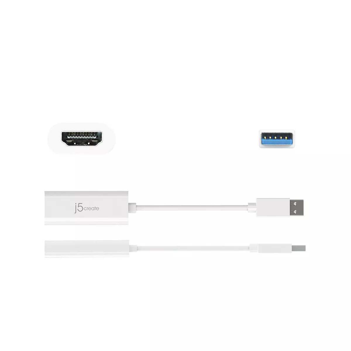 j5create USB A 3.0 HDMI Adapter - White