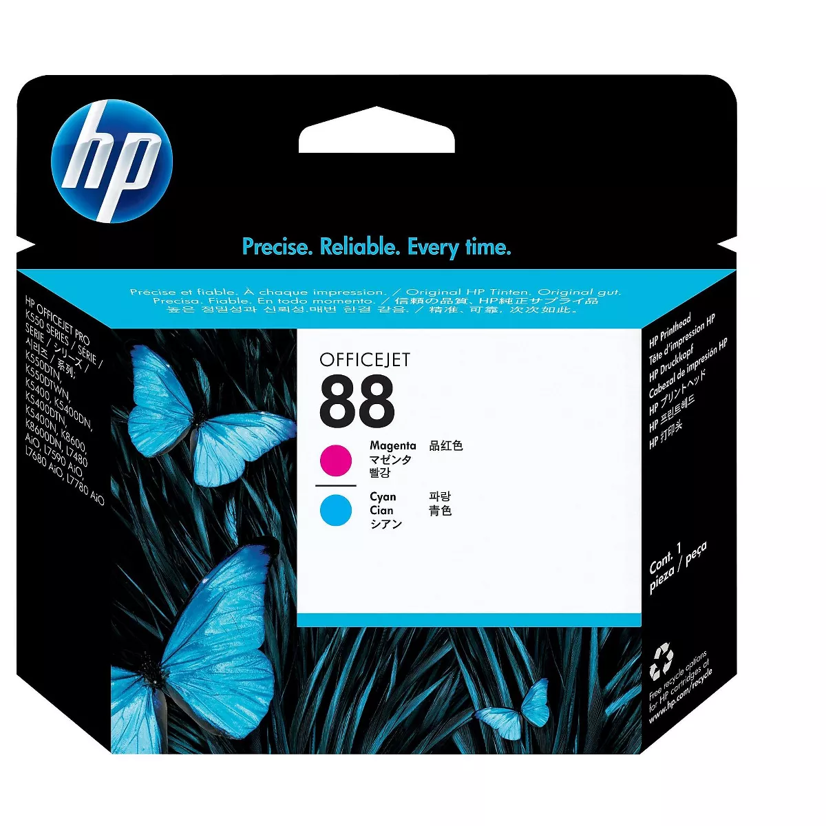 HP Inc. HP 88 (C9382A) Cyan/Magenta Printhead