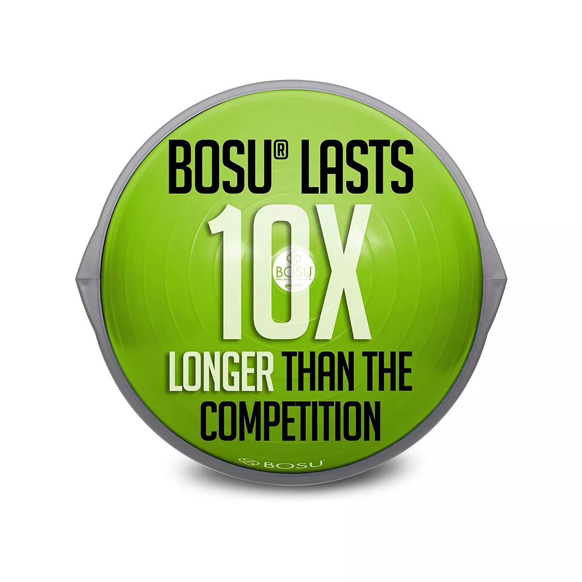 Bosu 72-10850 Home Gym Equipment The Original Balance Trainer 65 cm Diameter, Lime Green and Gray