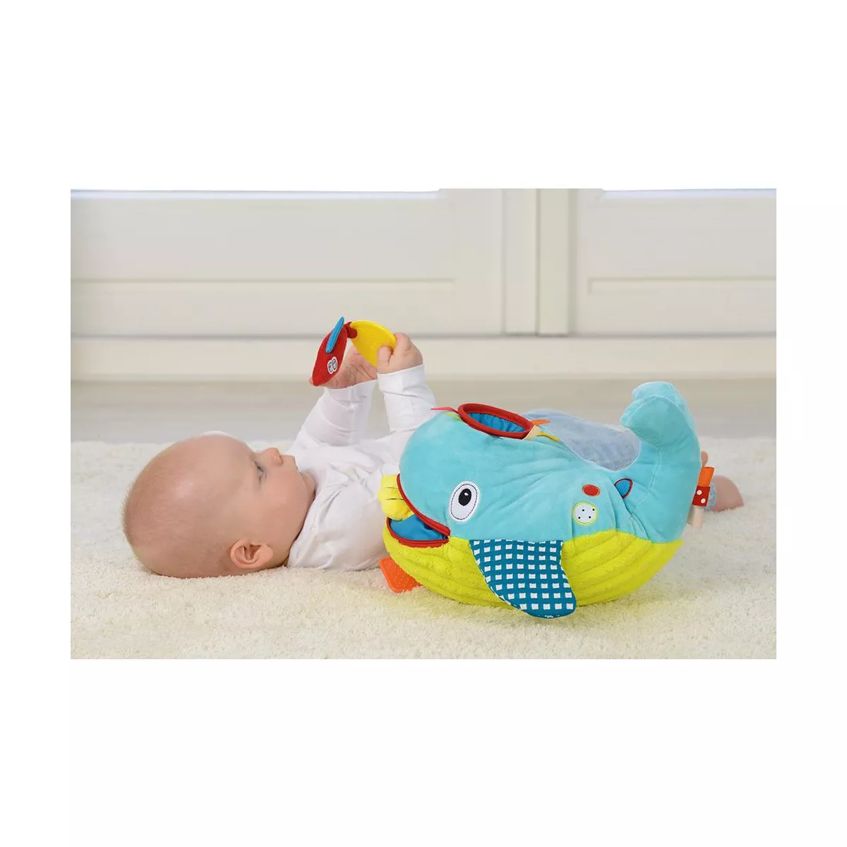 Dolce Play & Learn Whale Stuffed Animal And Plush Toy