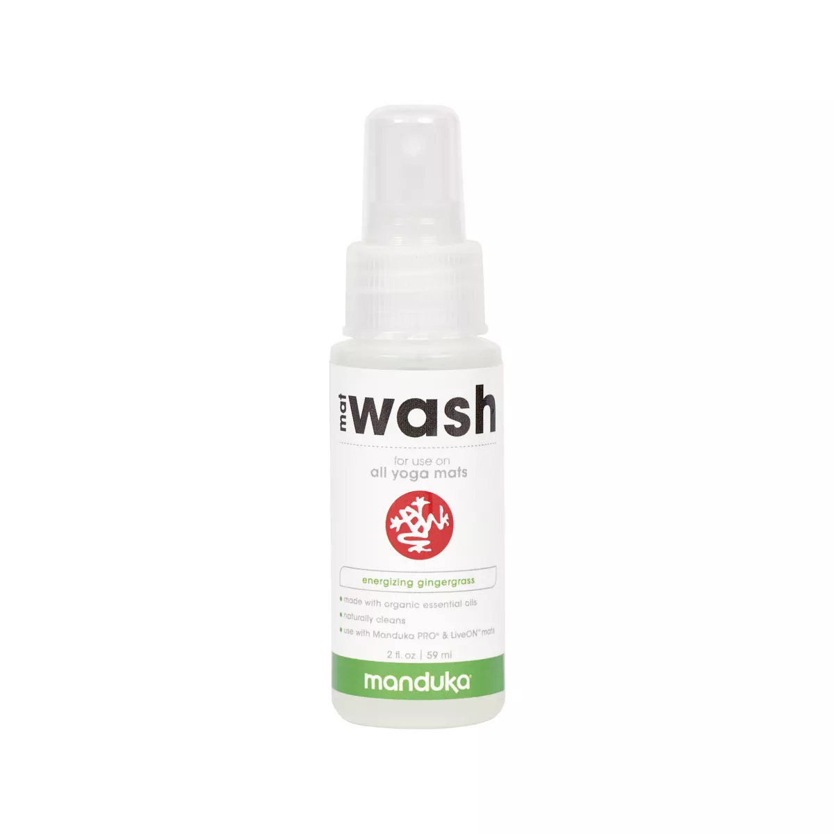 Manduka Welcome Yoga Mat Wash 2pk Citrus and Ginger Grass Scents.