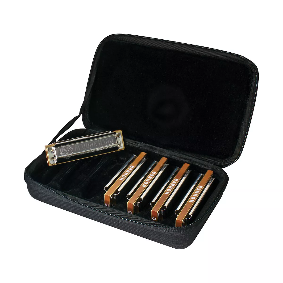 Hohner Case of Marine Bands Harmonica 5-Pack