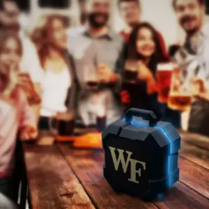 NCAA Wake Forest Demon Deacons LED ShockBox Bluetooth Speaker