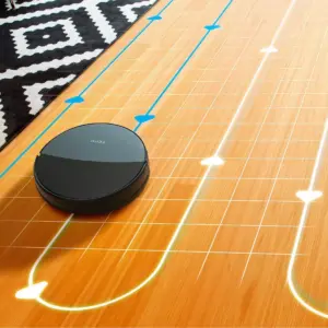 iHome AutoVac 2 in 1 Robot Vacuum & Mop with HomeMap Navigation/Mapping, Strong Suction Power - Black