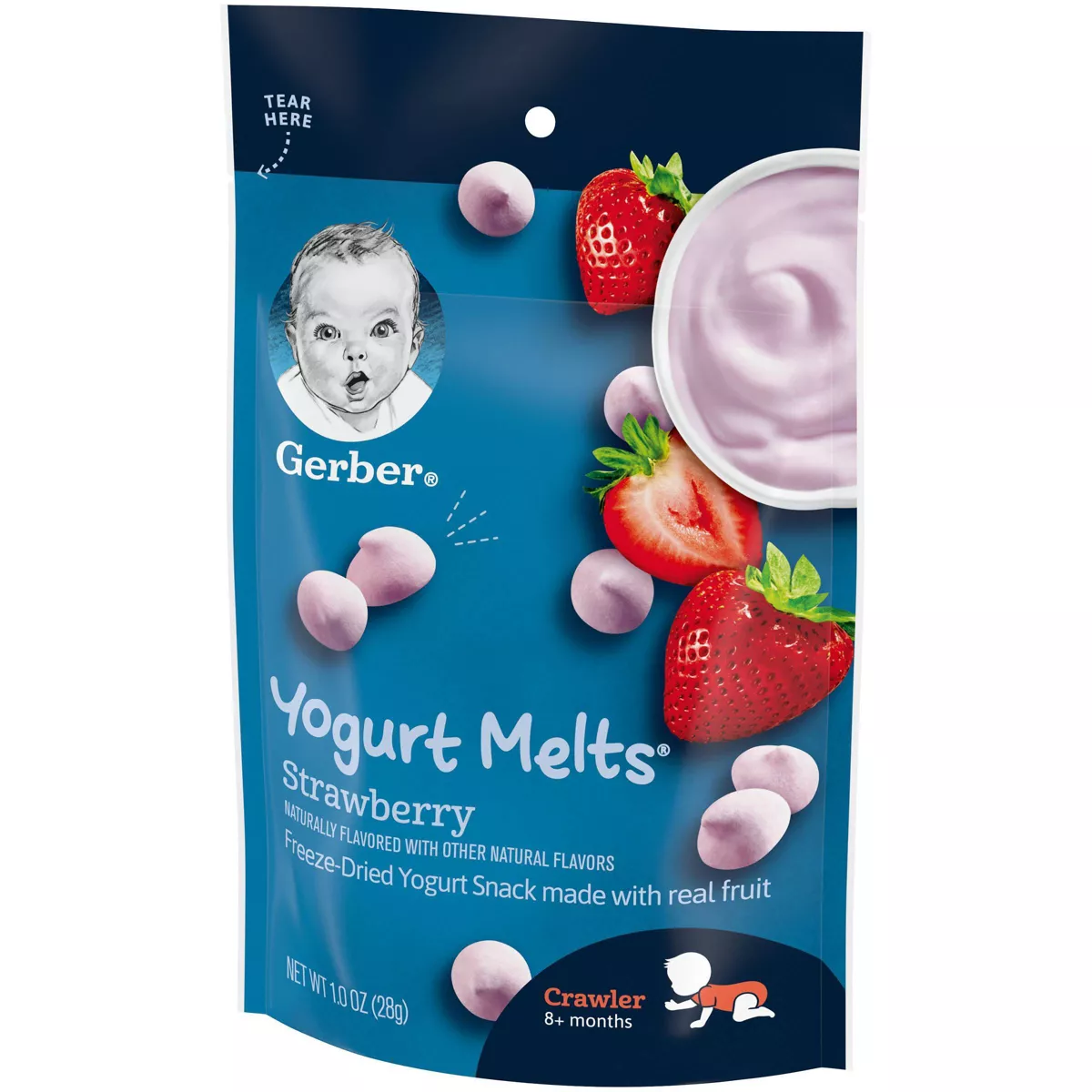 Gerber Yogurt Melts Strawberry Freeze-Dried Yogurt Snack - 1oz