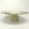 12" Stoneware Pumpkin Cake Stand White - Threshold™