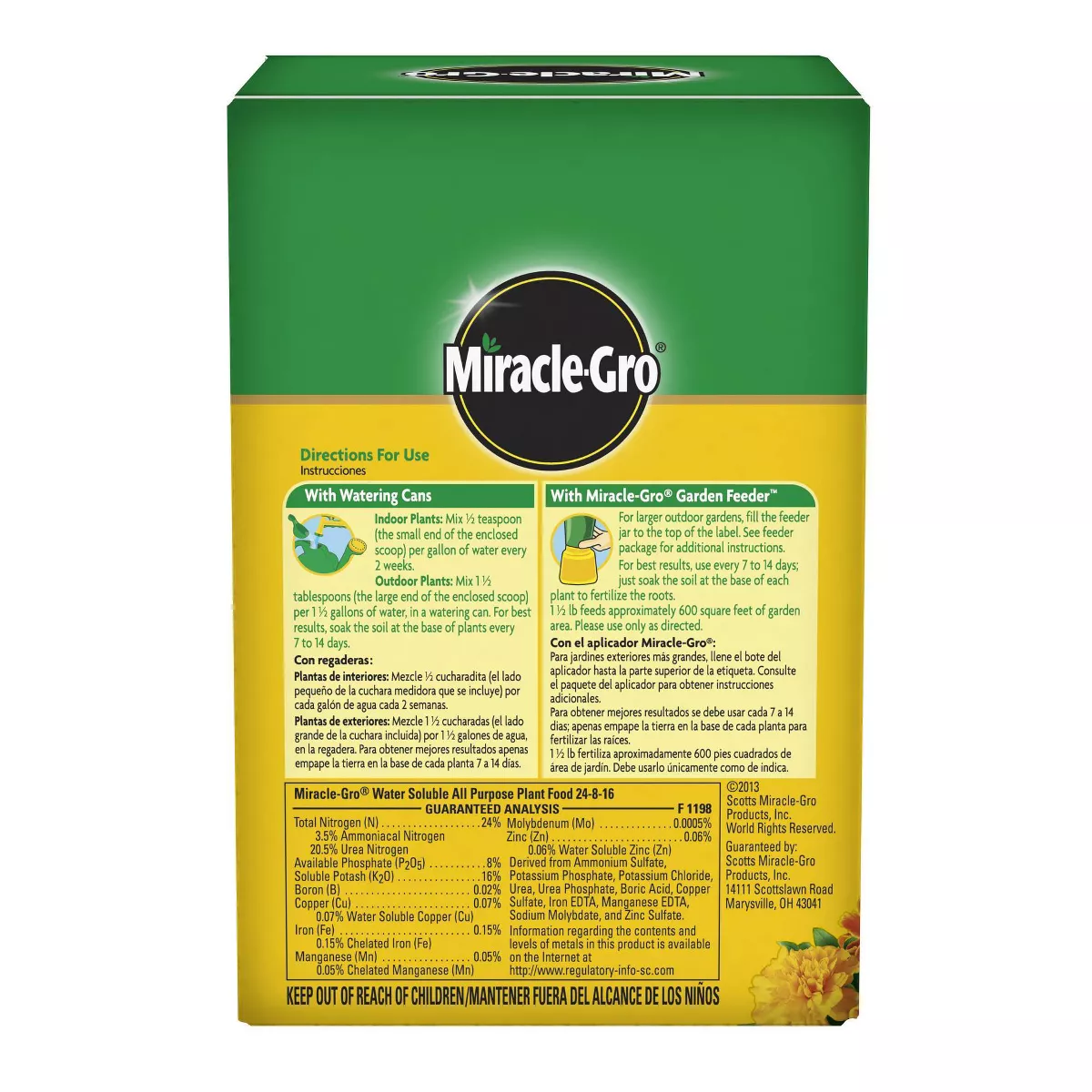 Miracle-Gro Water Soluble All Purpose Plant Food 1.5lb