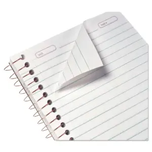 TOPS Products Gold Fibre Personal Notebook, College/Medium, 5 x 7, Classic Green, 100 Sheets 20801