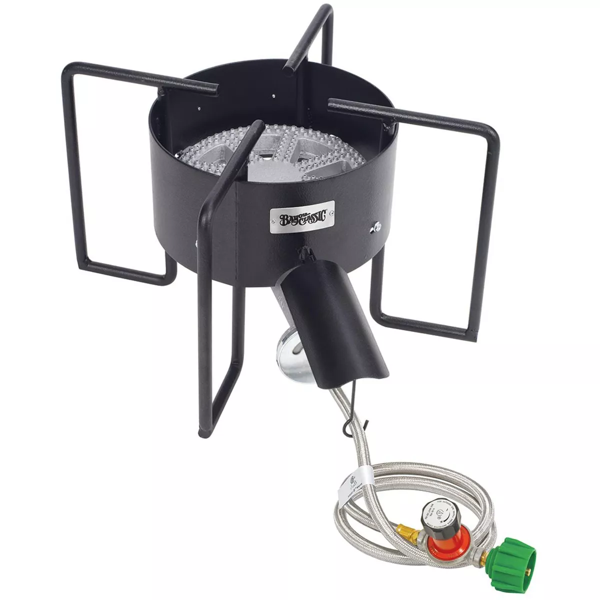 Bayou Classic Outdoor Stove With Hose Guard 22-Inch Low Pressure Bayou Cooker KAB6