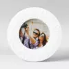 4" x 4" Round Textured Single Image Frame White - Room Essentials™