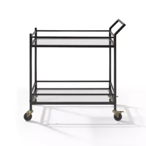 Aimee Bar Cart Oil Rubbed Bronze - Crosley