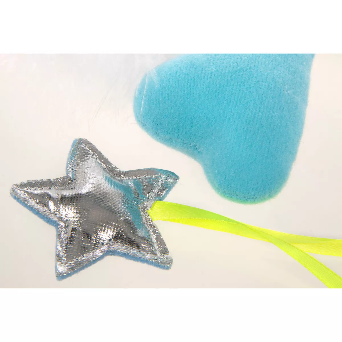 SmartyKat Twinkle Time Cloud & Star Electronic Light Up Plush Cat Toy - 2pk