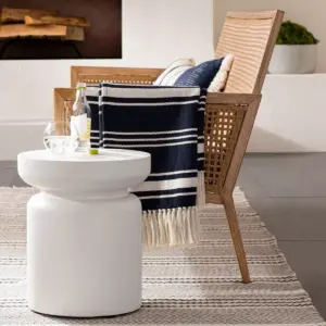 Turned Drum Patio Accent Table - Threshold™ designed with Studio McGee