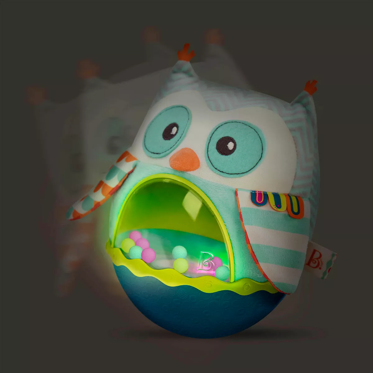 B. toys Roly-Poly Baby Toy - Owl Be Back