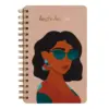 Lined Spiral Journal Hustle Harder - Be Rooted