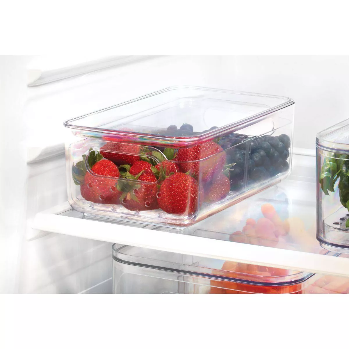 iDESIGN Divided Berry Bin with Lid