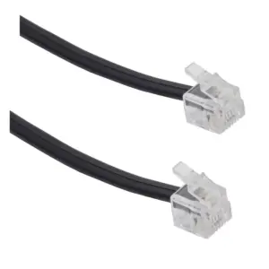 Power Gear Telephone Line Cord, 25ft - Black or White