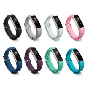 Zodaca Wristband w/Metal Buckle Clasp compatible with Fitbit Alta/Alta HR Replacement Band, Turquoise