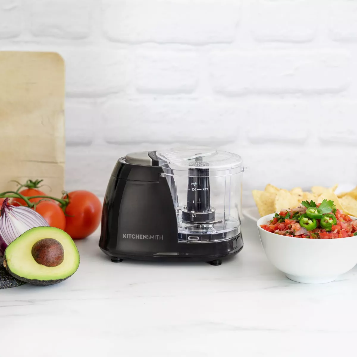 KitchenSmith 1.5 Cup Mini Chopper - Black