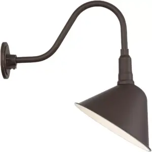Franklin Iron Works Rustic Farmhouse Outdoor Barn Light Fixture Bronze 18 1/4