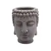 Buddha Head Planter Gray - Sagebrook Home