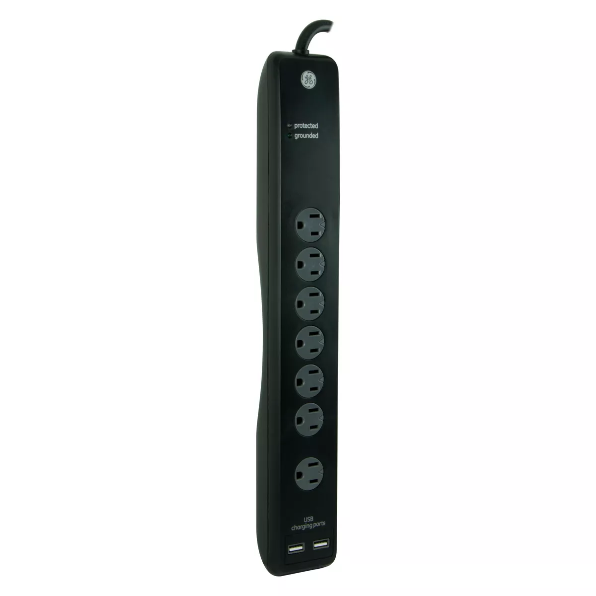 General Electric 7 Outlet Surge Protector Power Strip 4' Cord