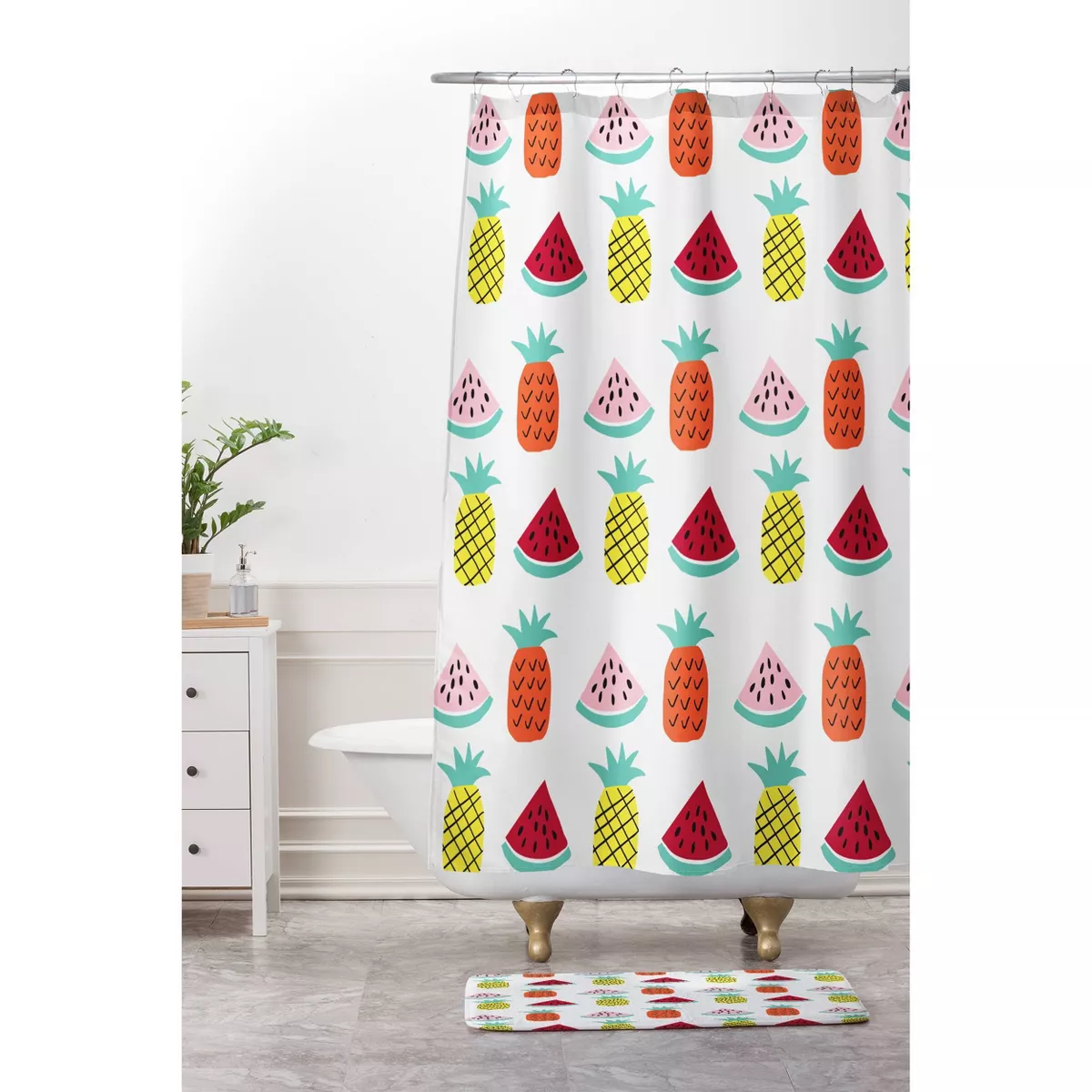 Kelli Murray Succulents Memory Foam Bath Mat - Deny Designs