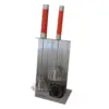 BergHOFF 16.5" 18/10 Stainless Steel Whisk Stand & Timer Set, Red