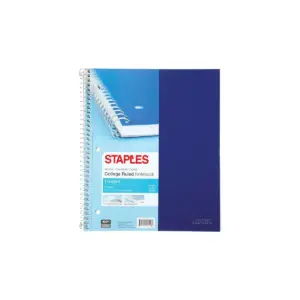 Staples Accel 1-Subject Notebook 8.5