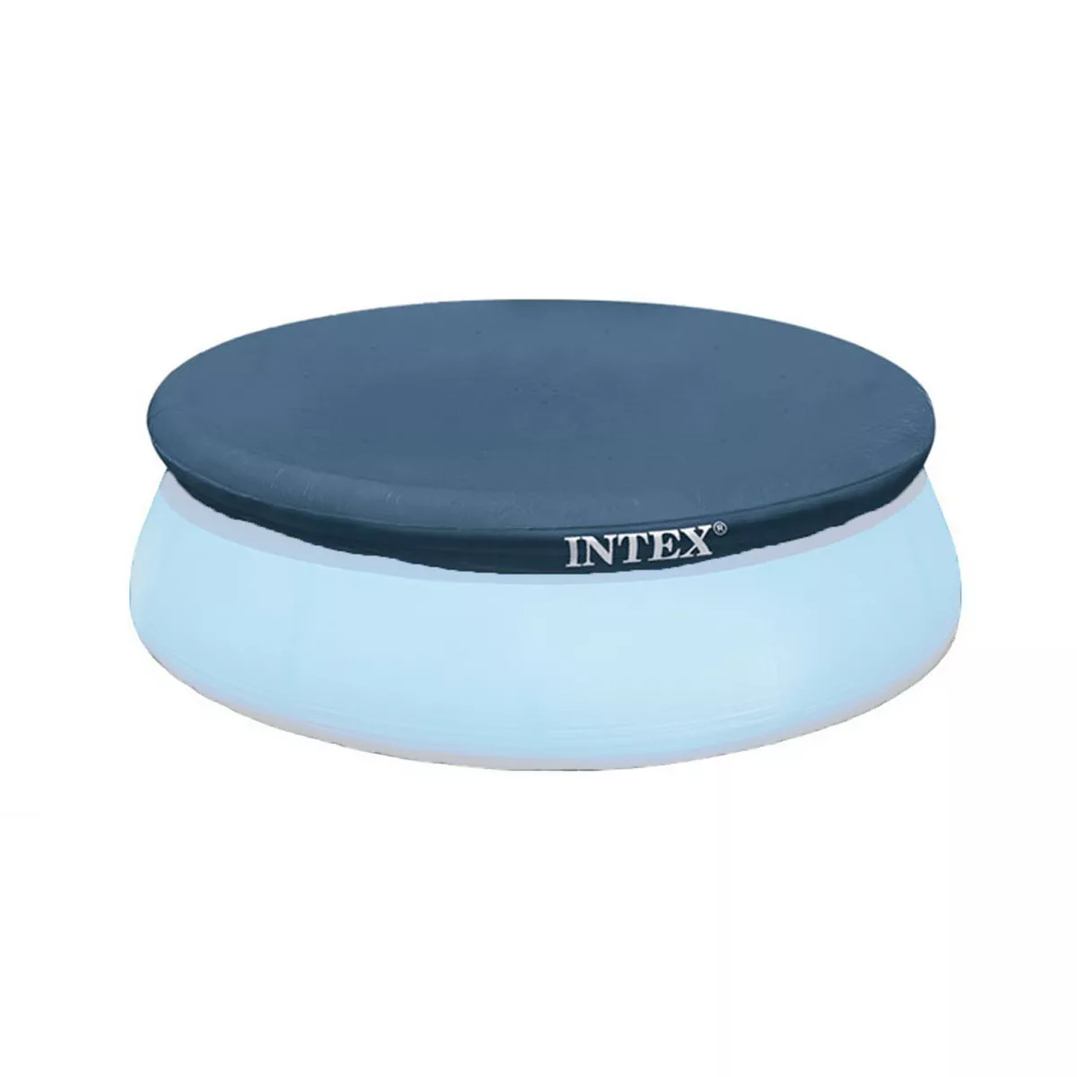 Intex 7.3 Ft Above Ground Swimming Pool Vinyl Round Cover Tarp, No Pool Included